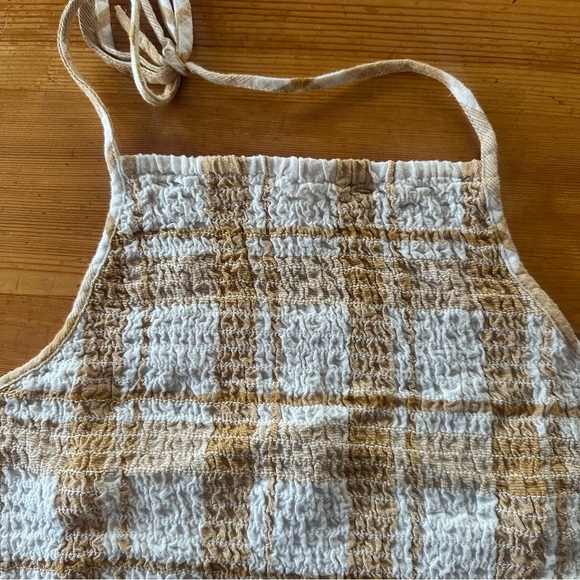 American Eagle Outfitters Gingham Halter Top Summer Smocked Women L - Picture 2 of 7